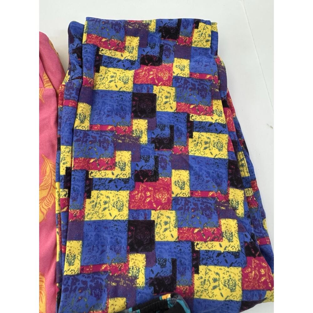 LuLaRoe Leggings LOT of 5 Multicolor Prints OS One Size NEW #LLR6 - Picture 4 of 6